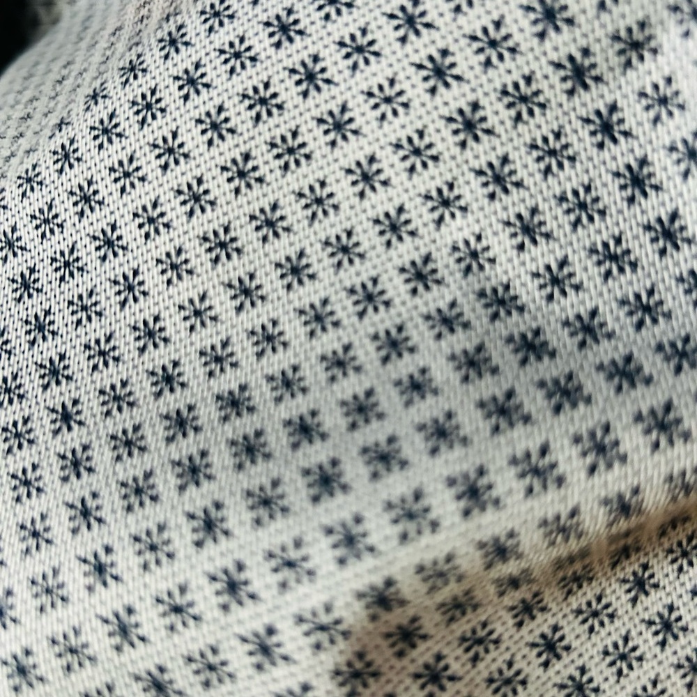 Polished Gray Patterned Button-Down Shirt Fr Shirt - image 2